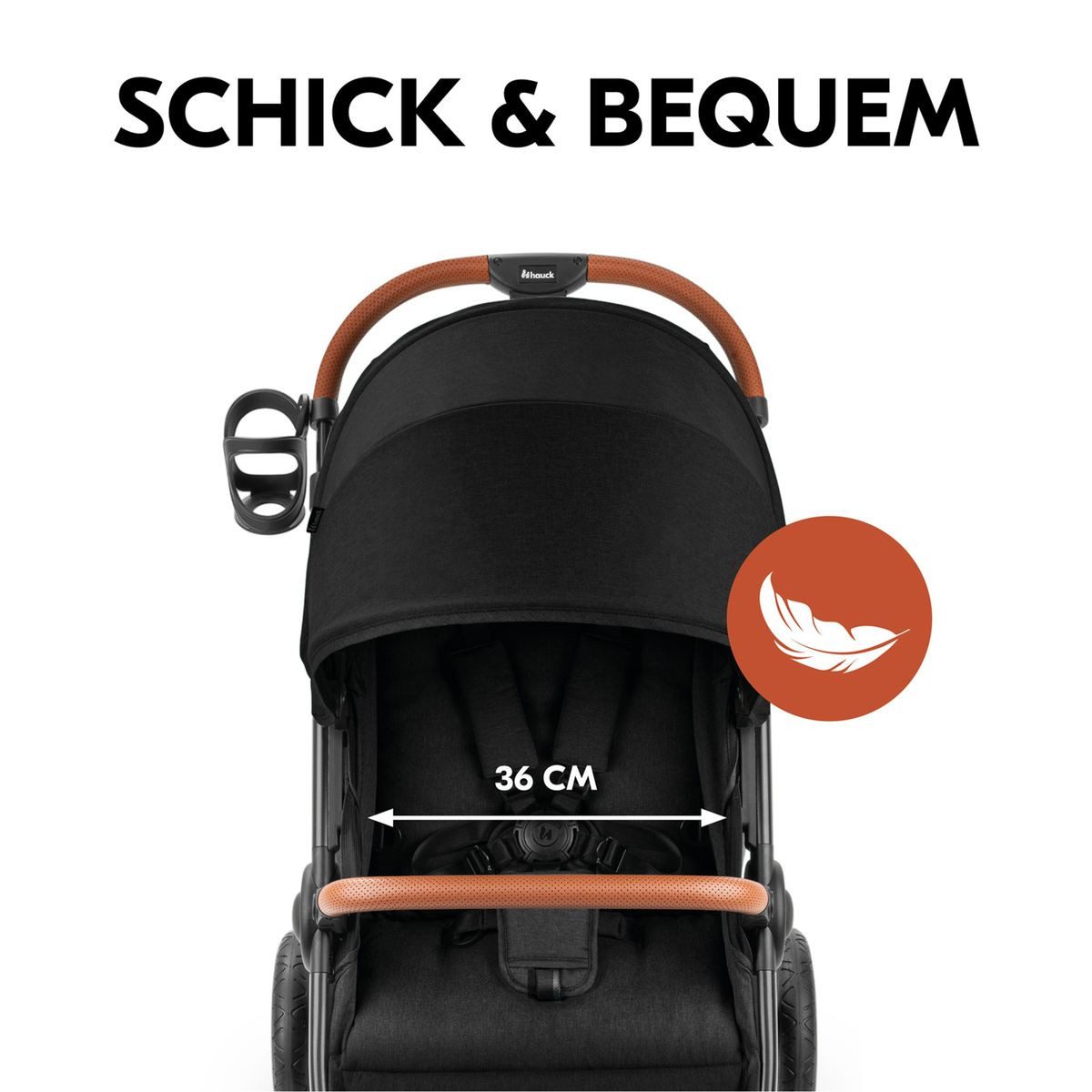 Kinder-Buggy UpTown Black - Melange Black