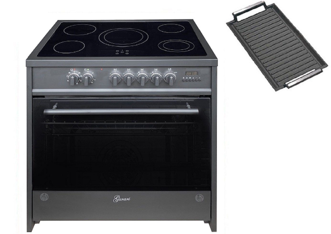 Elektro-Standherd GCH E 912 BL+Grillplatte