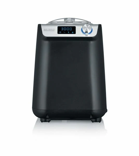 Severin Gelatiera e Yogurtiera Compatta 135 W – Macchina per Gelato e Yogurt Nero EZ