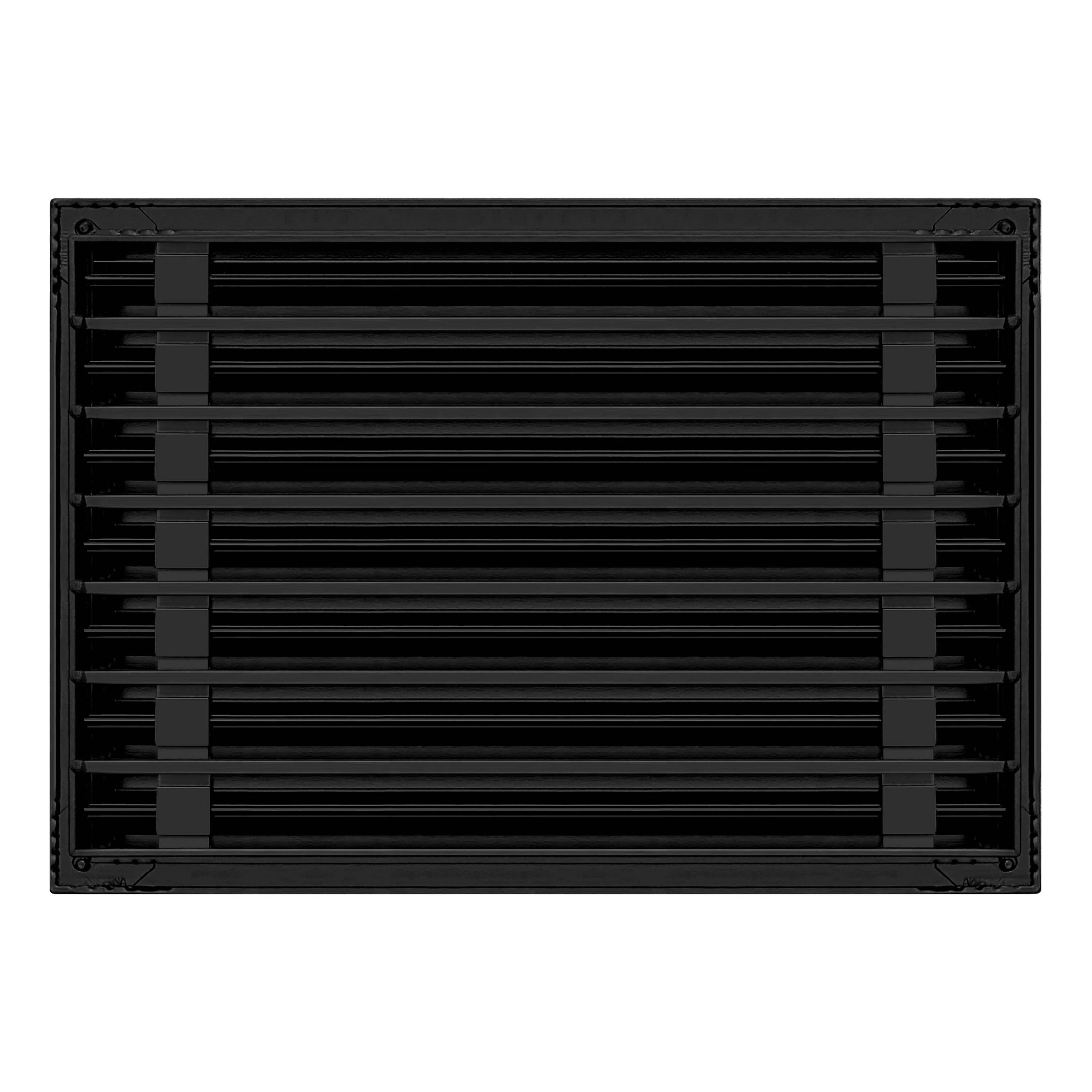 BUILDMART - 20x14 Modern AC Vent Cover - Decorative Black Aluminum Air Vent - Standard Linear Slot Diffuser - Heating and Cooling Register Grille for Ceiling, Walls & Floors - Texas Buildmart