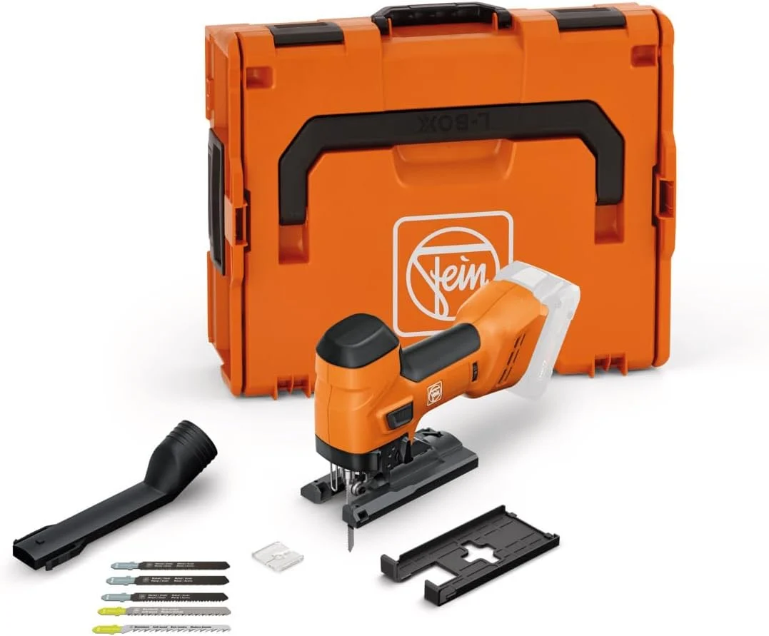 Fein Akku-Stichsäge F-IRON Jig 26 AS (Abmessungen: 250 x 174 x 79 mm, Gewicht: 2,10 g, Akkusäge) 71360561000