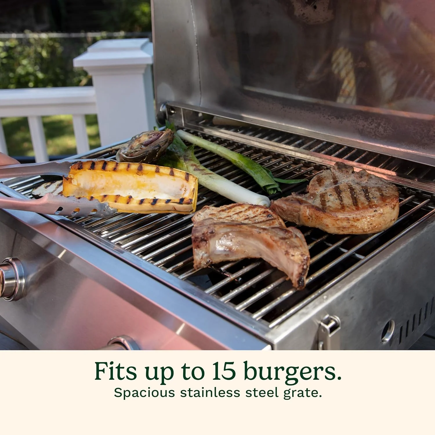 Cuisinart Chef's Style Tabletop Portable Propane Gas Grill, 20,000 BTU Stainless Steel 2-Burner Outdoor BBQ Grill for Camping, Tailgates, BBQ, Hassle-Free Setup