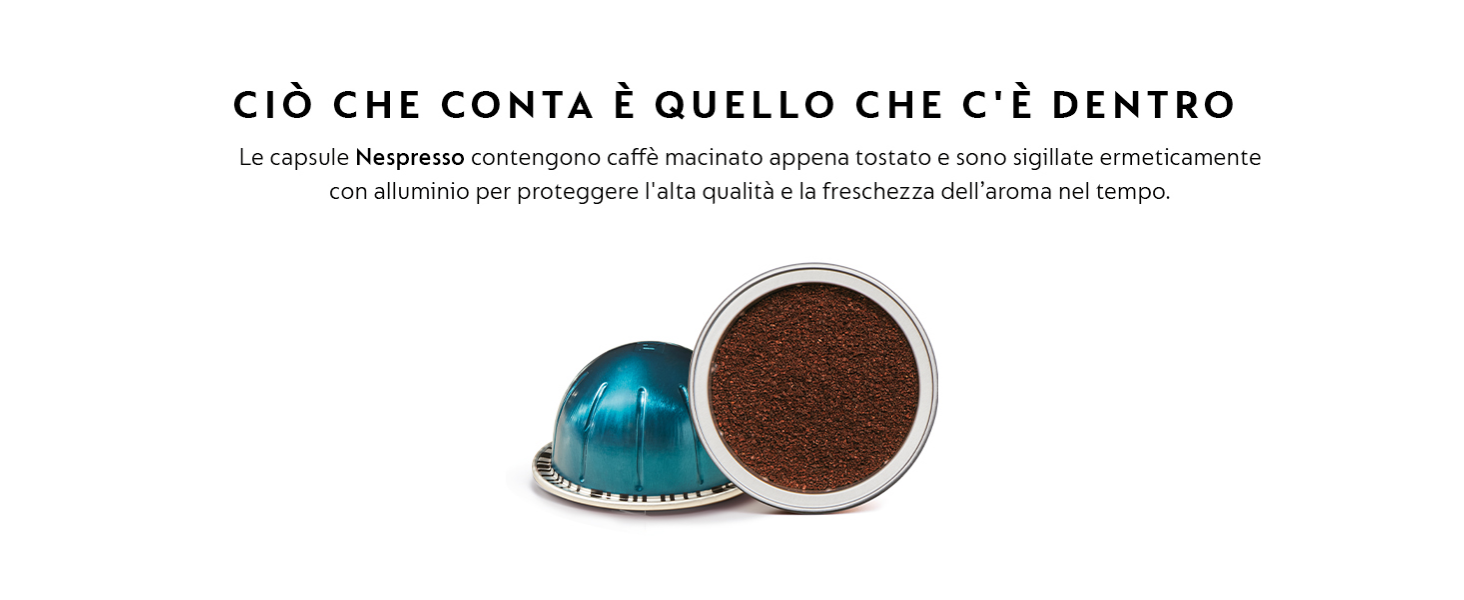 Il testo recita ?CIO CHE CONTA E QUELLO CHE C'E DENTRO?. L'immagine mostra due componenti circolari: una marrone e una blu-verde.