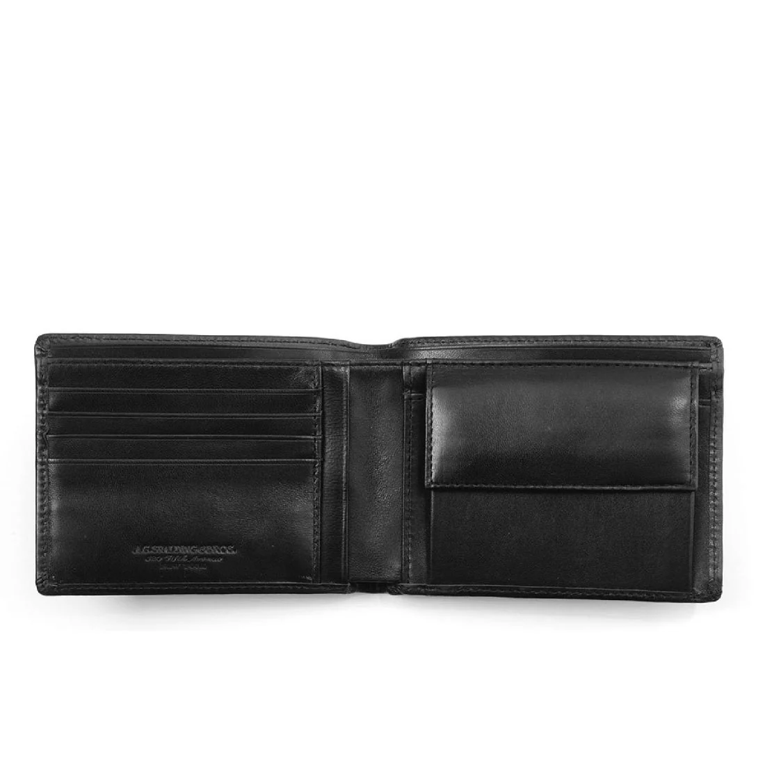 Portafoglio Spalding & Bros New Century 4c con portamonete nero 175654U900