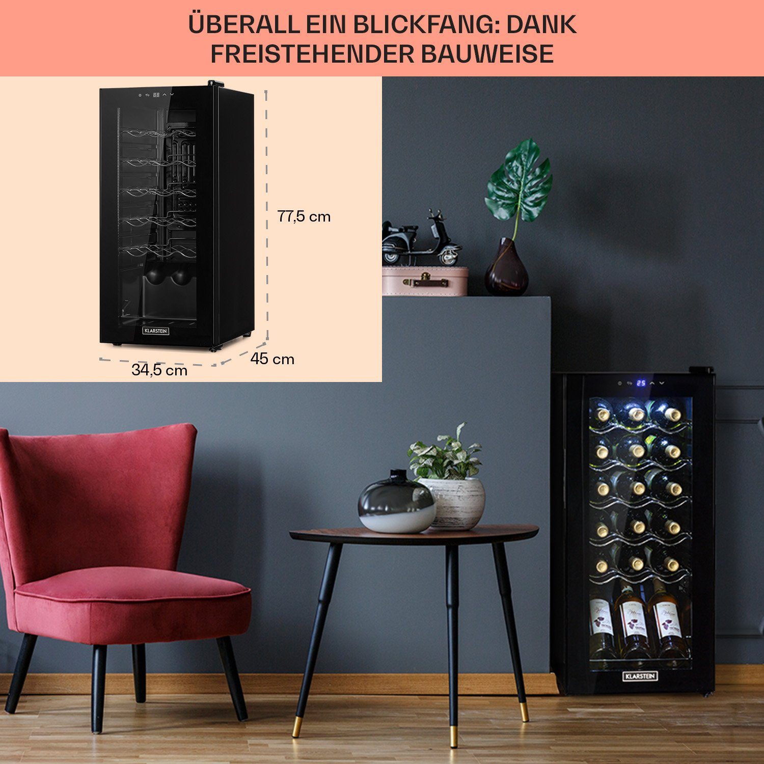 Weinkühlschrank Shiraz 18 Uno