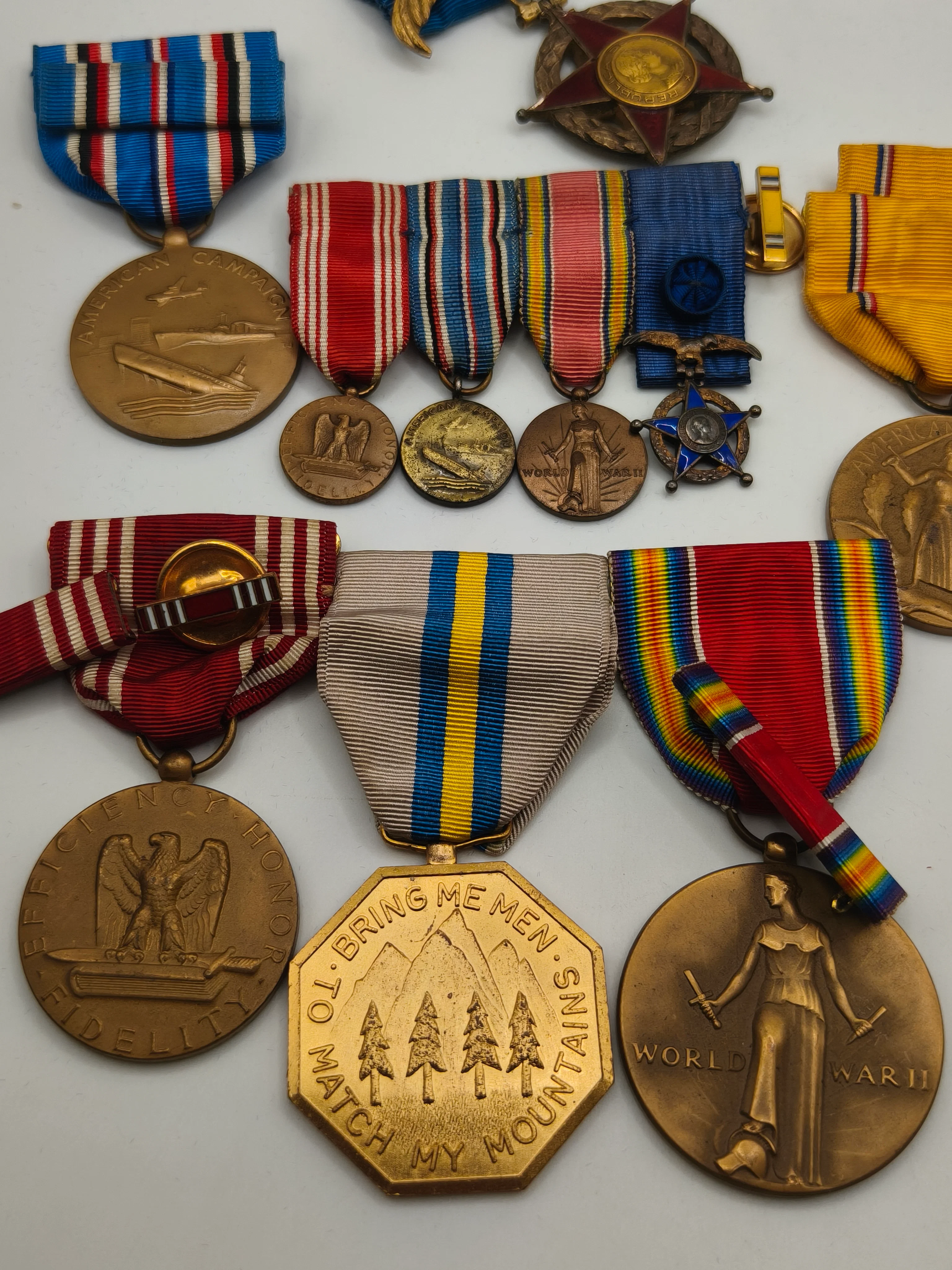 Lote medallas veterano IIWW. USA