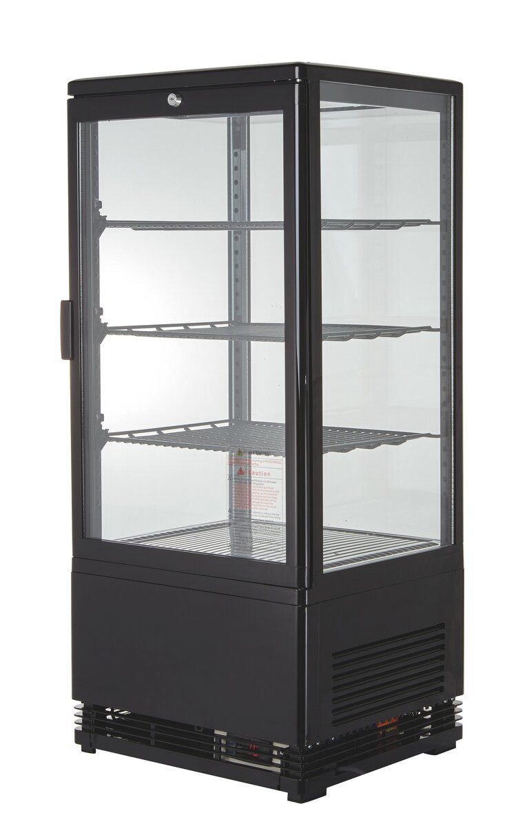 Kühlschrank Kühlvitrine 78 L - LED mit Glastür I abschließbar