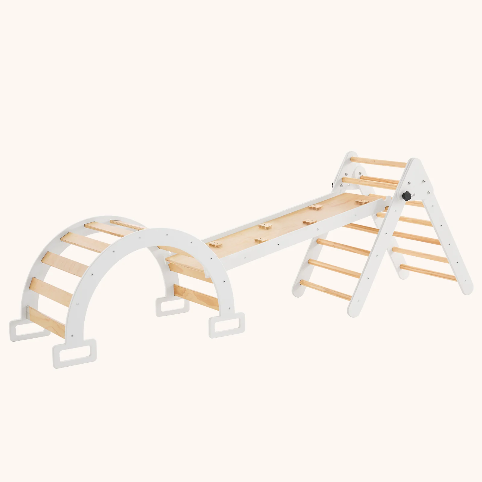 HARPPA | 3 in 1 Large Climbing Toys Indoor Pikler Triangle Set for Toddlers