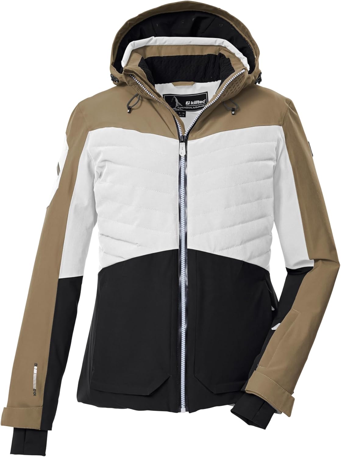 Killtec Damen Ksw 30 Wmn Ski Jckt Skijacke/Funktionsjacke mit abzippbarer Kapuze und Schneefang
