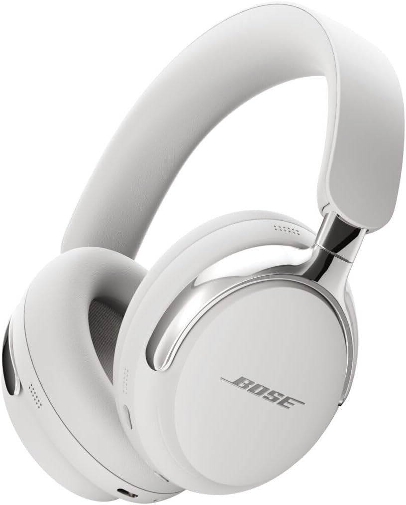 Nuove QuietComfort Ultra (2ª Gen) cuffie wireless over-ear con Bluetooth, audio spaziale, cancellazione del rumore, microfono, durata a batteria fino a 30 ore, bianco fumo