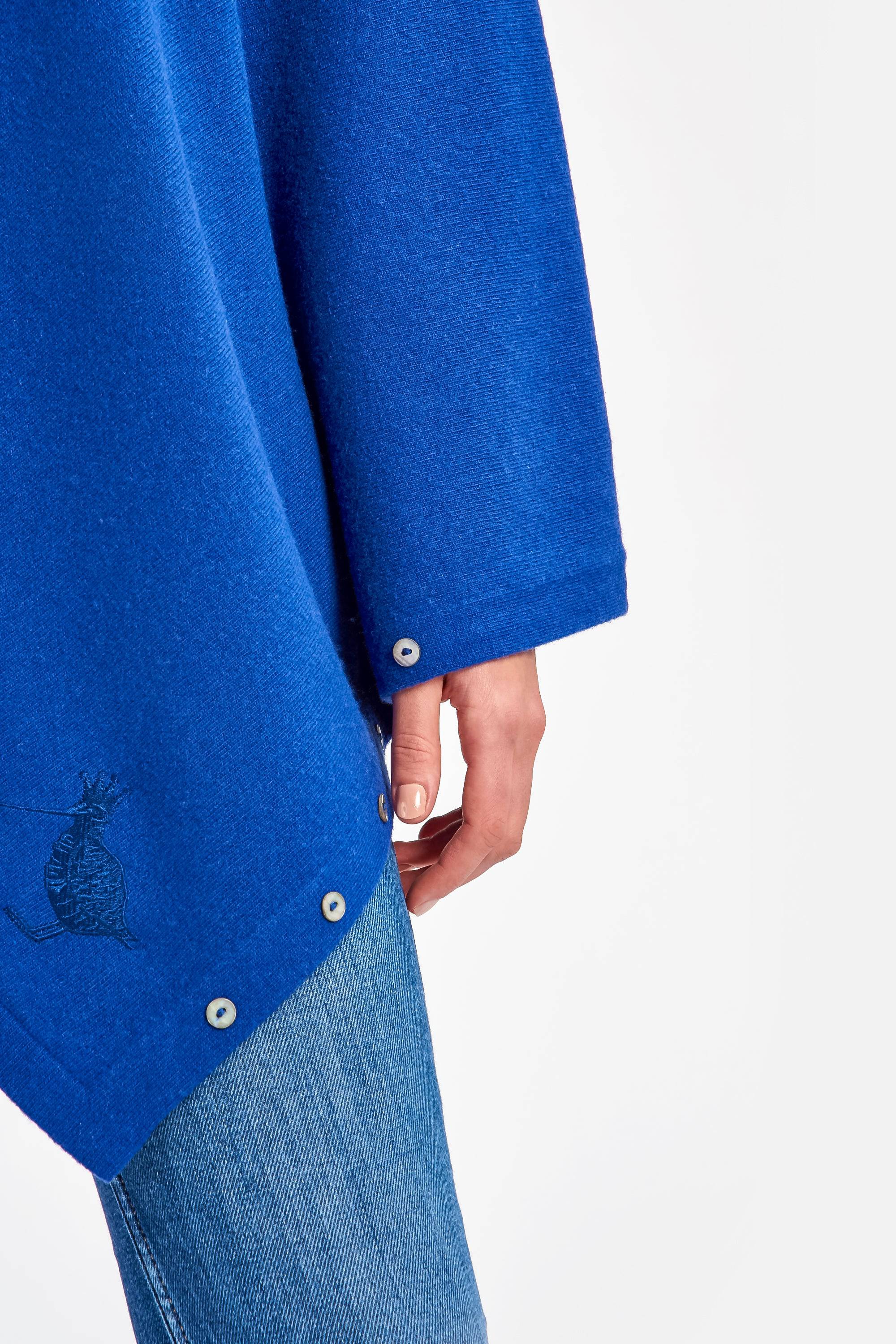 Cashmere & Merino Wool Wrap �C Cobalt Blue