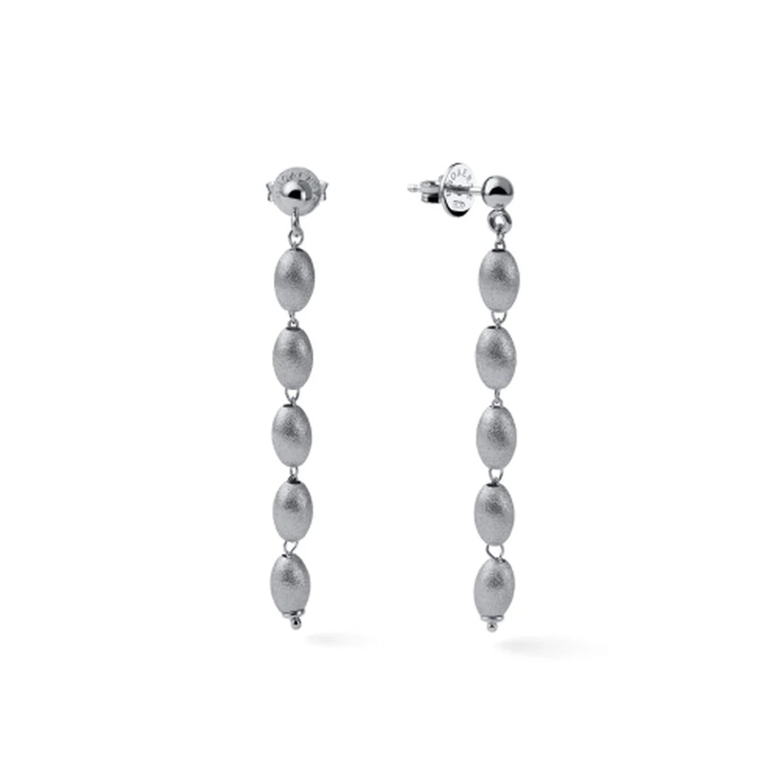 Orecchini Unoaerre pendenti in argento satinato 6665