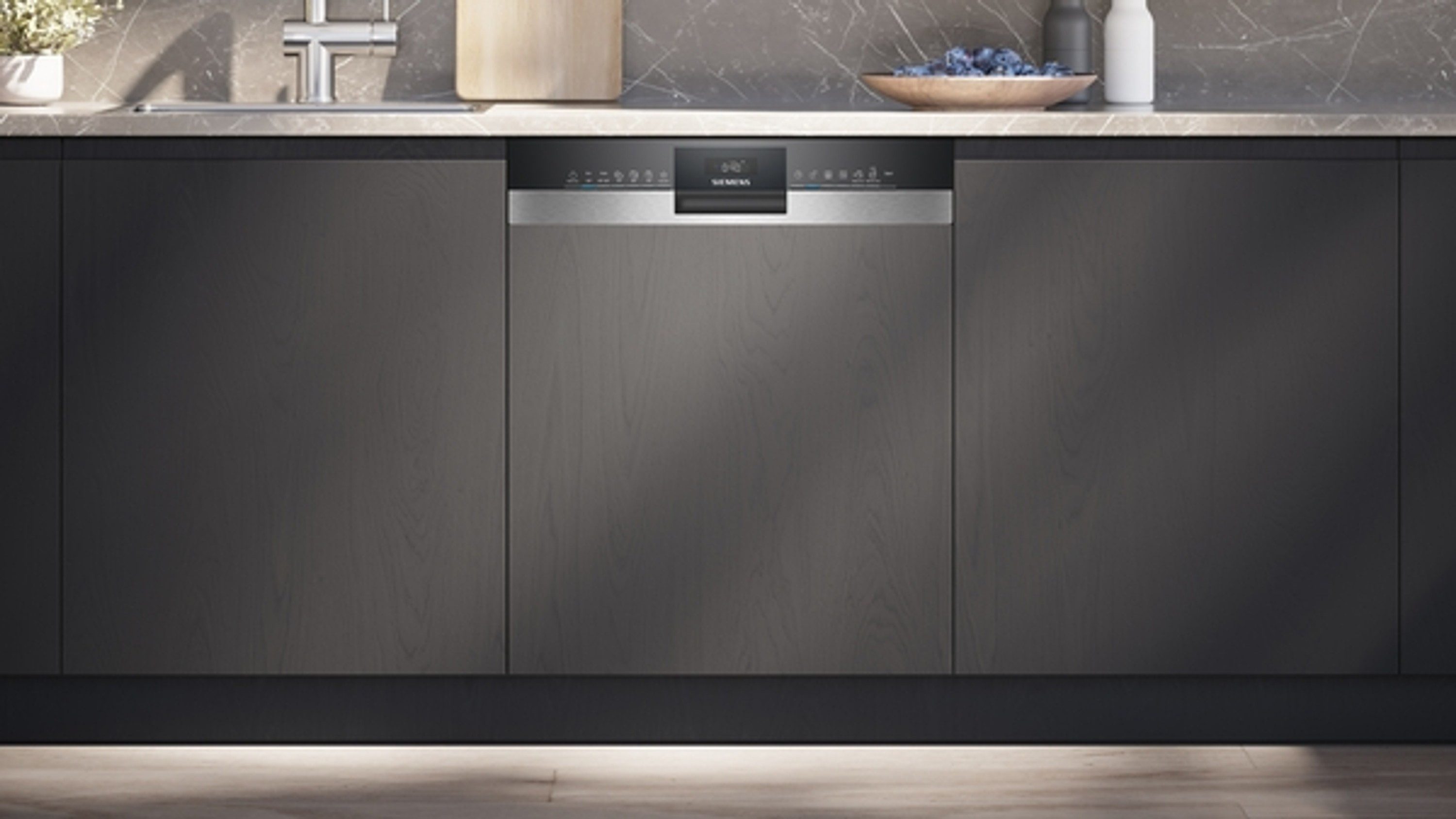 teilintegrierbarer Geschirrspüler iQ300 SN53ES2VBE Set