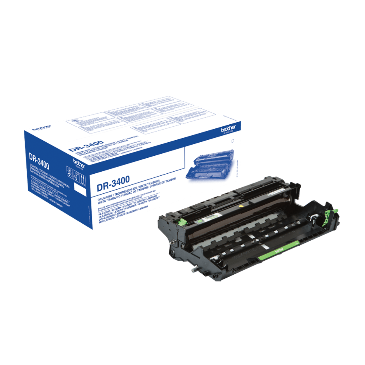 Trommeleinheit DR-3400 HL-L5000D HL-L5200DW schwarz Tonerkartusche Touch-Steuerung