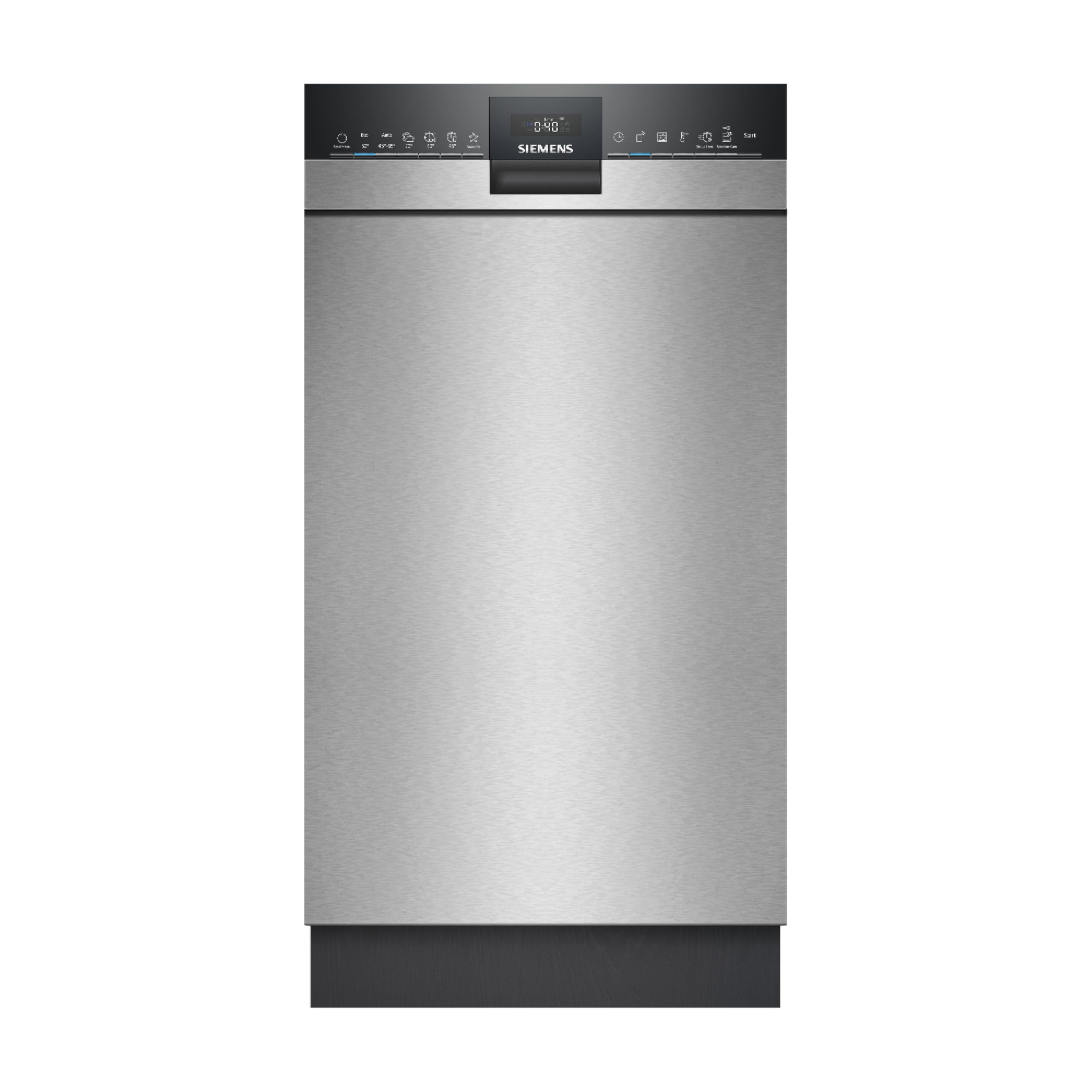 Siemens iQ300 smarter Unterbau Geschirrspüler 45 cm Edelstahl SR43ES25ME für effizientes Spülen