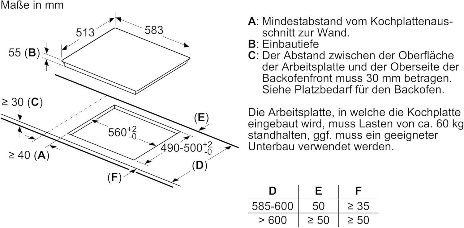 Siemens EQ522IA00 iQ500 Herd-Glaskeramik-Kochfeld-Kombination herdgesteuert, 59,4 cm breit, granit Glanz-Emaille - einfache Reinigung, cookControl10 - Automatikprogramme