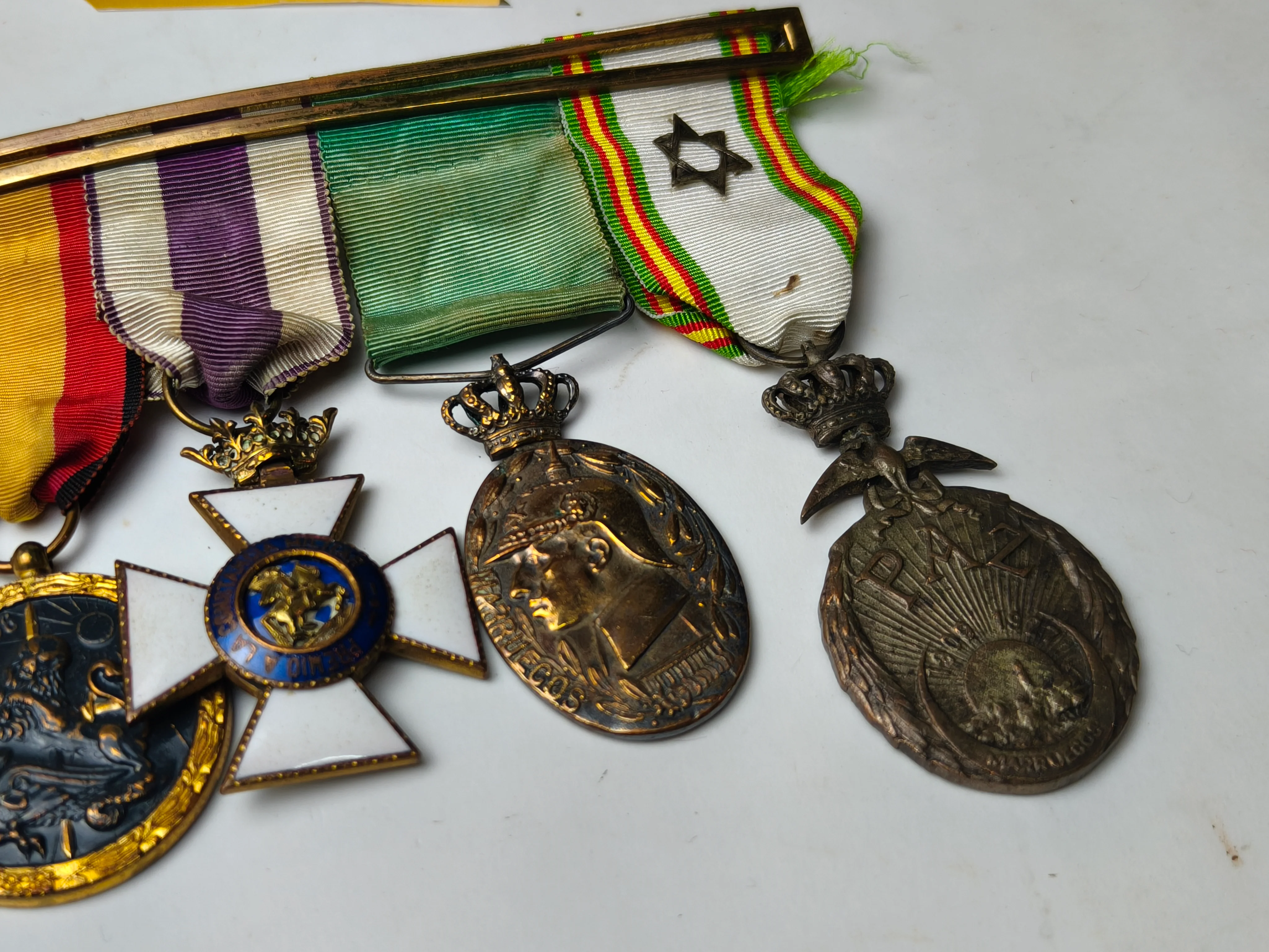 Medal Spanish Medal Bar, Africa's War and Spanish Civil War.