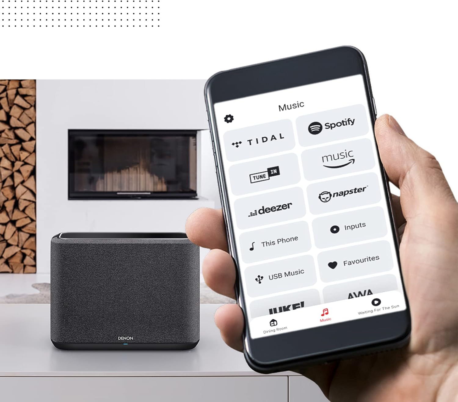 Denon Home 350 Multiroom-Lautsprecher, HiFi Lautsprecher mit HEOS Built-in, Alexa integriert, WLAN, Bluetooth, USB, AirPlay 2, Hi-Res Audio, schwarz