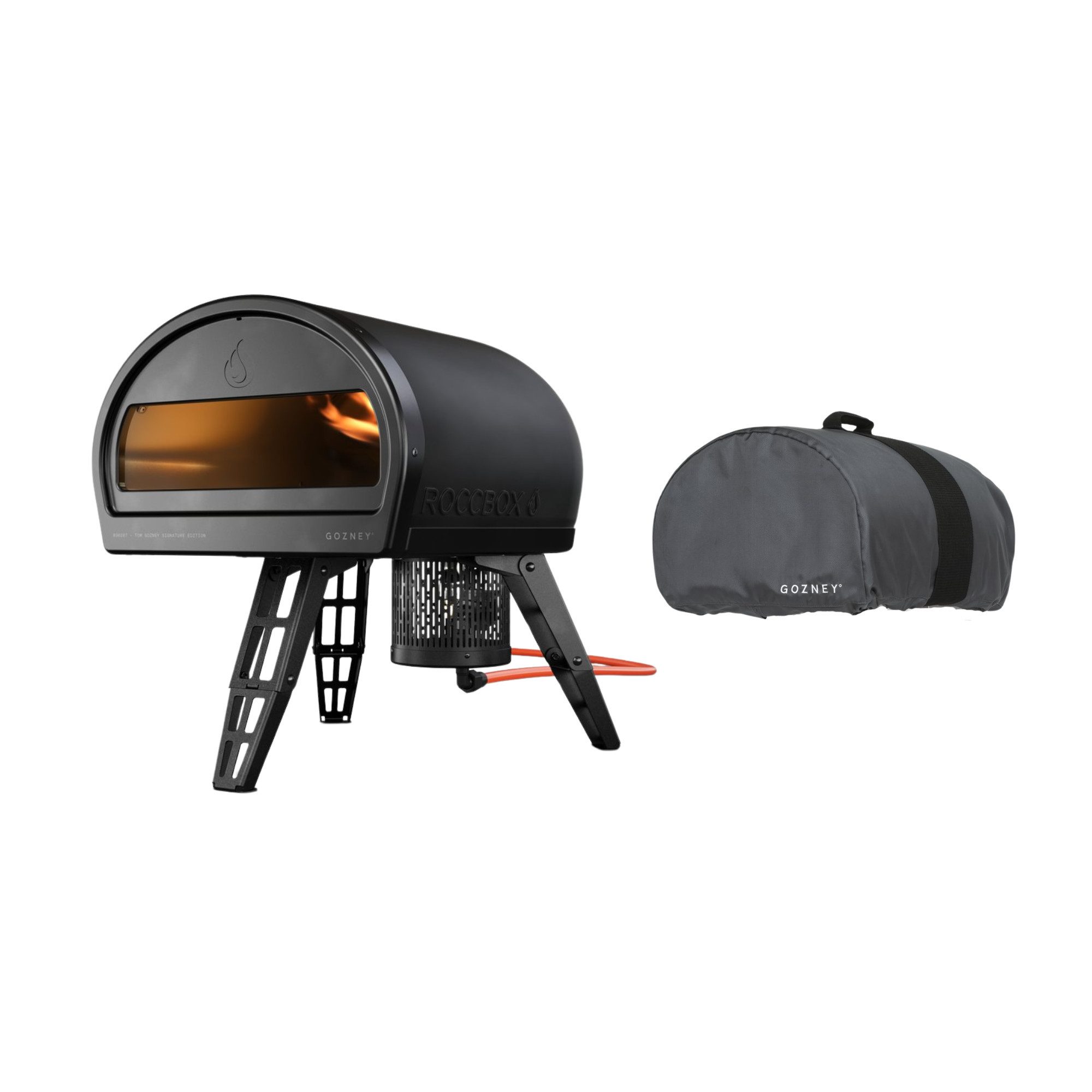 Pizzaofen Gozney Roccbox Pizzaofen Basis-Paket mit Abdeckhaube