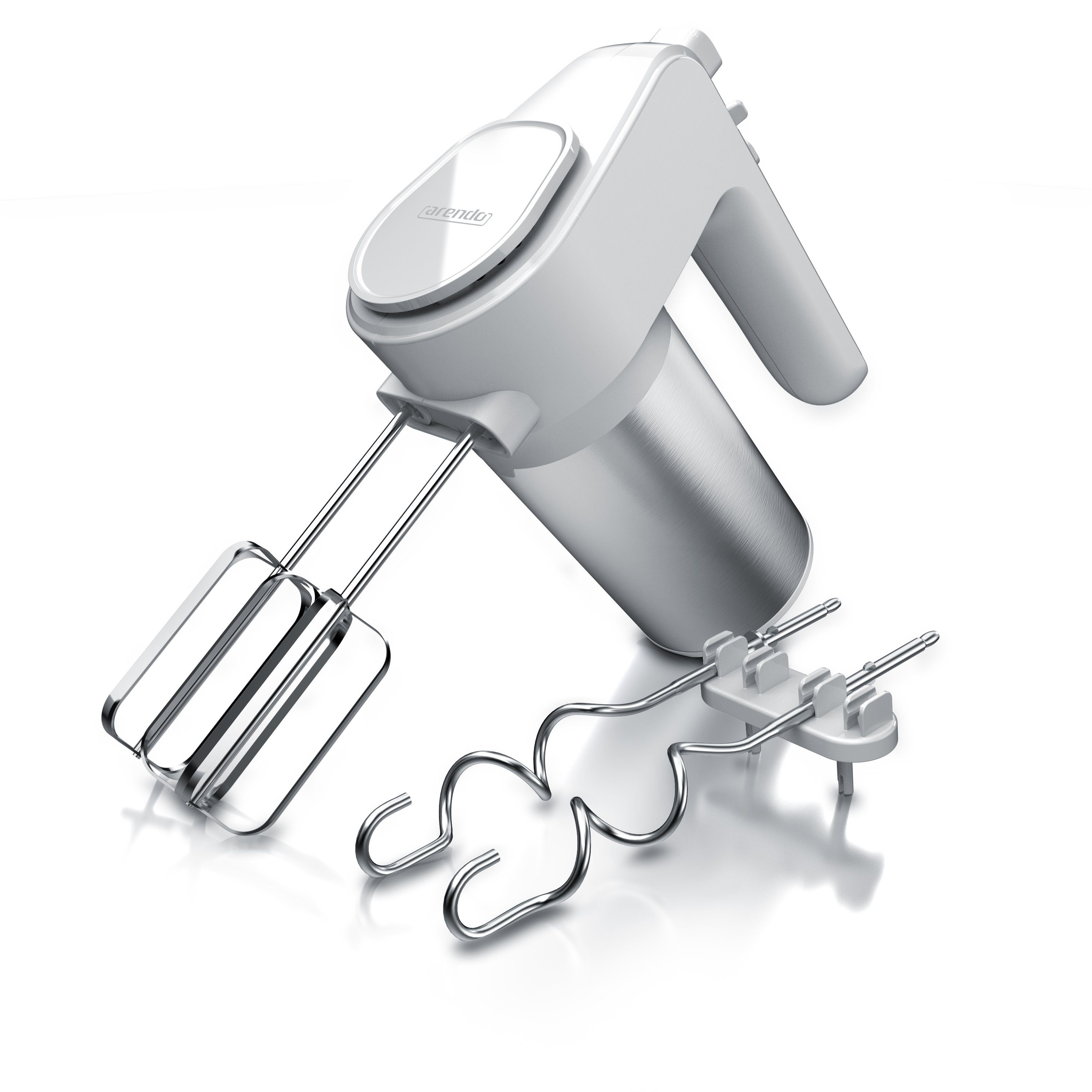 Handmixer Elektrischer Handrührer Edelstahl, 5 Geschwindigkeiten, Turbofunktion