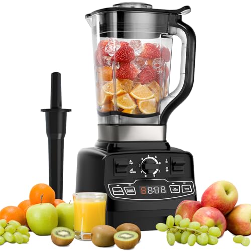 Enfmay Frullatore Smoothie, Frullatore Professionale 2000W con 8 Velocità Regolabili e 4 Preprogrammi, 2L Capacità, Frullatore per Frullati con Display LCD, Autopulente, 8 Lame Inossidabile, 33000RPM : Amazon.it: Casa e cucina