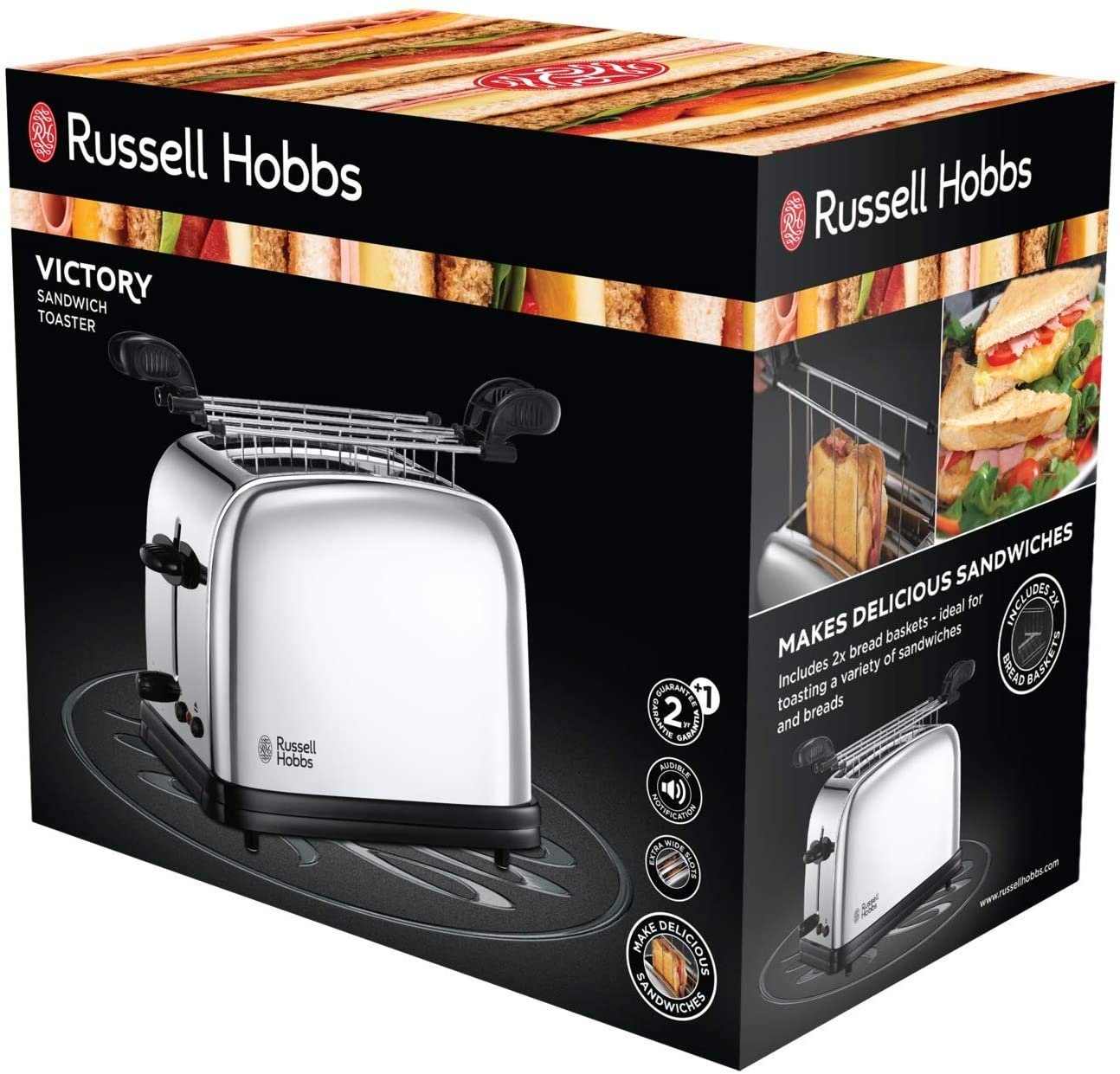 Sandwichmaker Victory 23310-57 Edelstahl 6 Stufen 1200 W Toaster