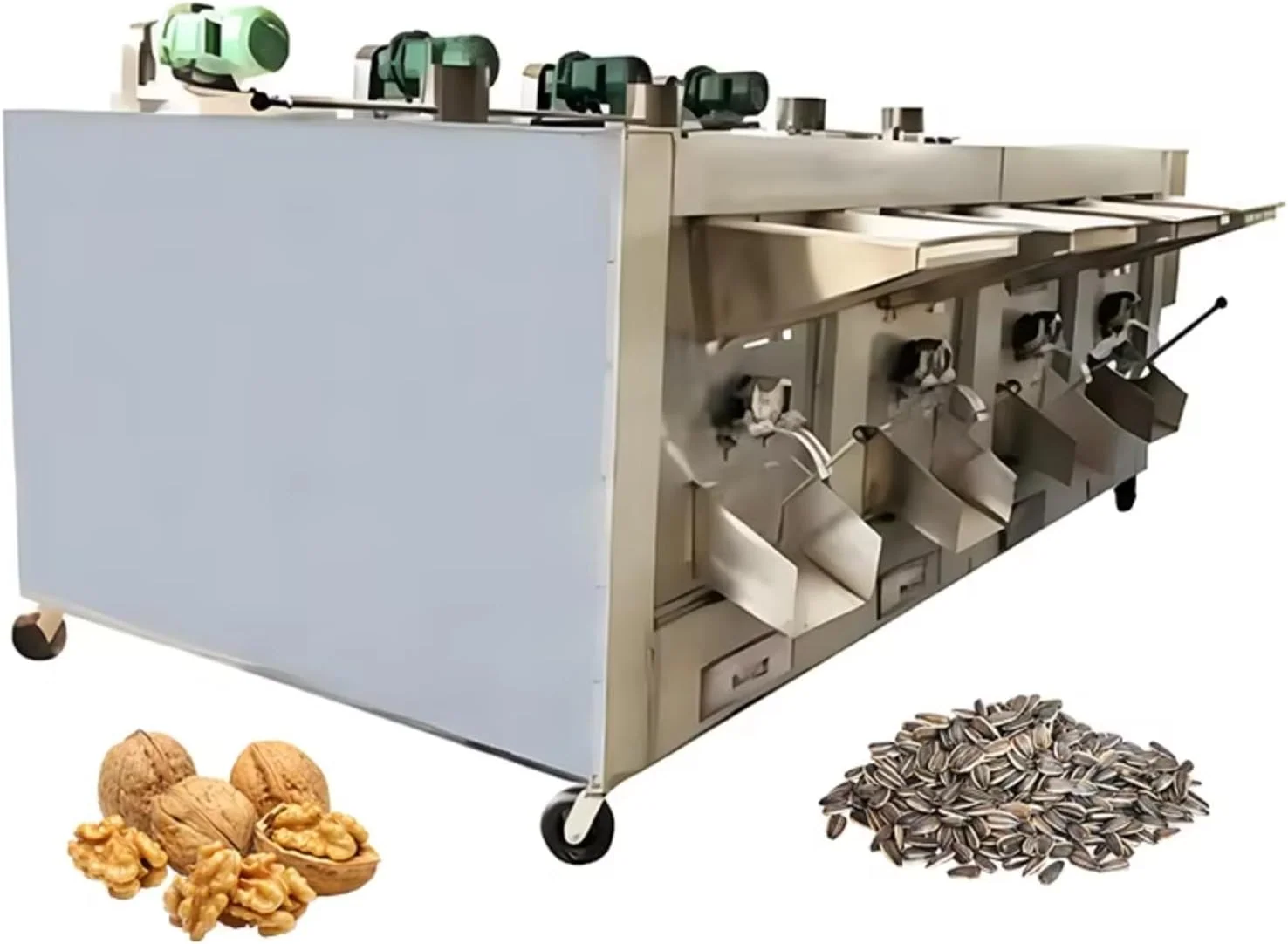 Gewerbliche Elektrische Getreidemühlen, Schwarz, Bratmaschine für Erdnüsse, Kaffeebohnen, Nüsse & Kastanien