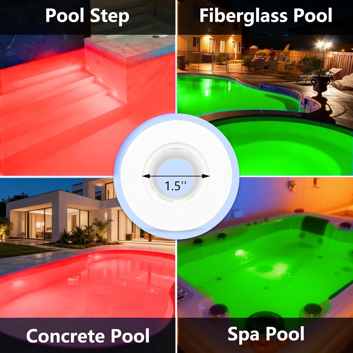 Mini LED Poolbeleuchtung mit 1,5