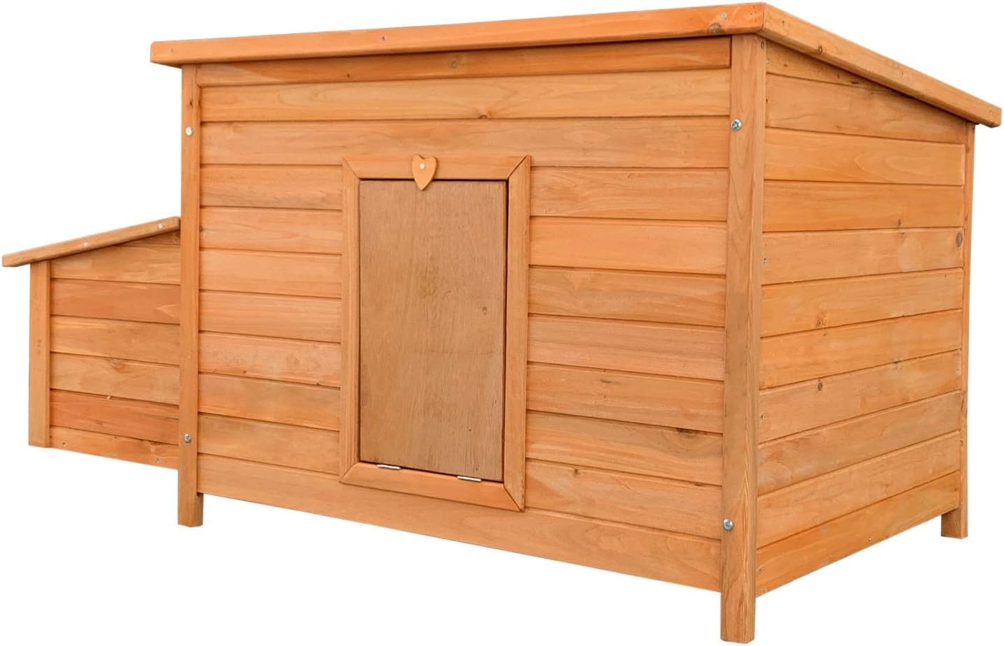 Pollaio con casetta di nidificazione e base estraibile 136x74x70 cm in legno