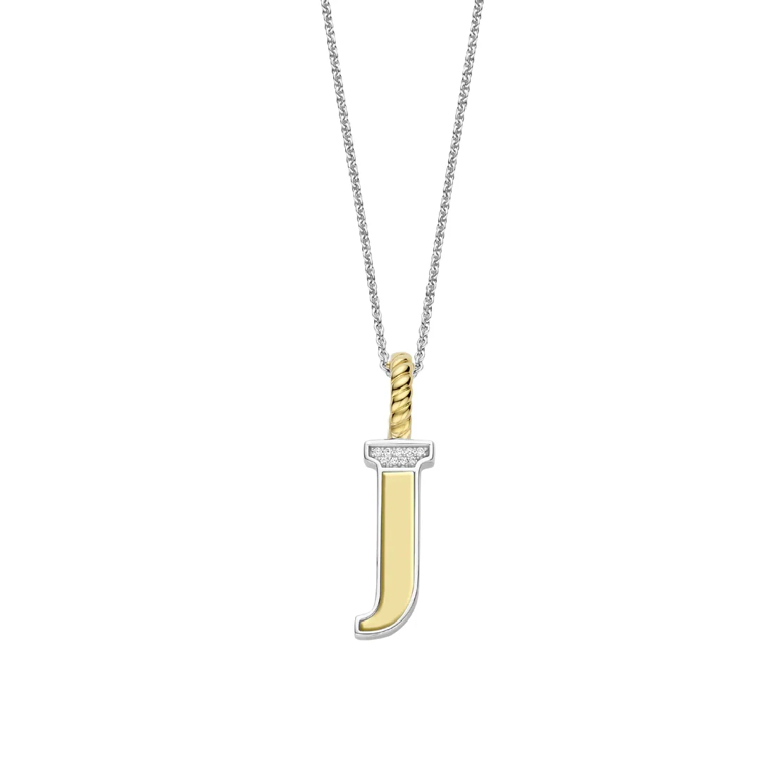 Collana Ti Sento Milano pendente iniziale J argento 6840ZY_J