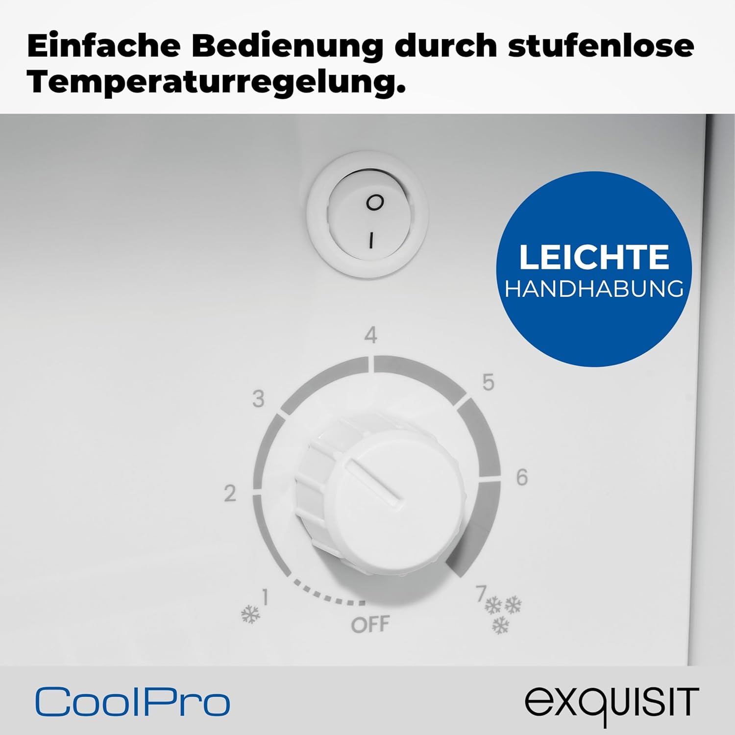 Exquisit Glastürkühlschrank, 280l Getränkekühlschrank mit LED, Umluft, 5 verstellbare Ablagen, CoolPro, GKS5260-GT-431D schwarz