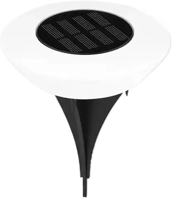 Wiederaufladbare Outdoor So Bodenleuchten Wasserdicht LED Gartenlampen Dekorative Landschaftsbeleuchtung für Rasen & Park Kaltweiß 4er Set Umweltfreundliche Beleuchtung