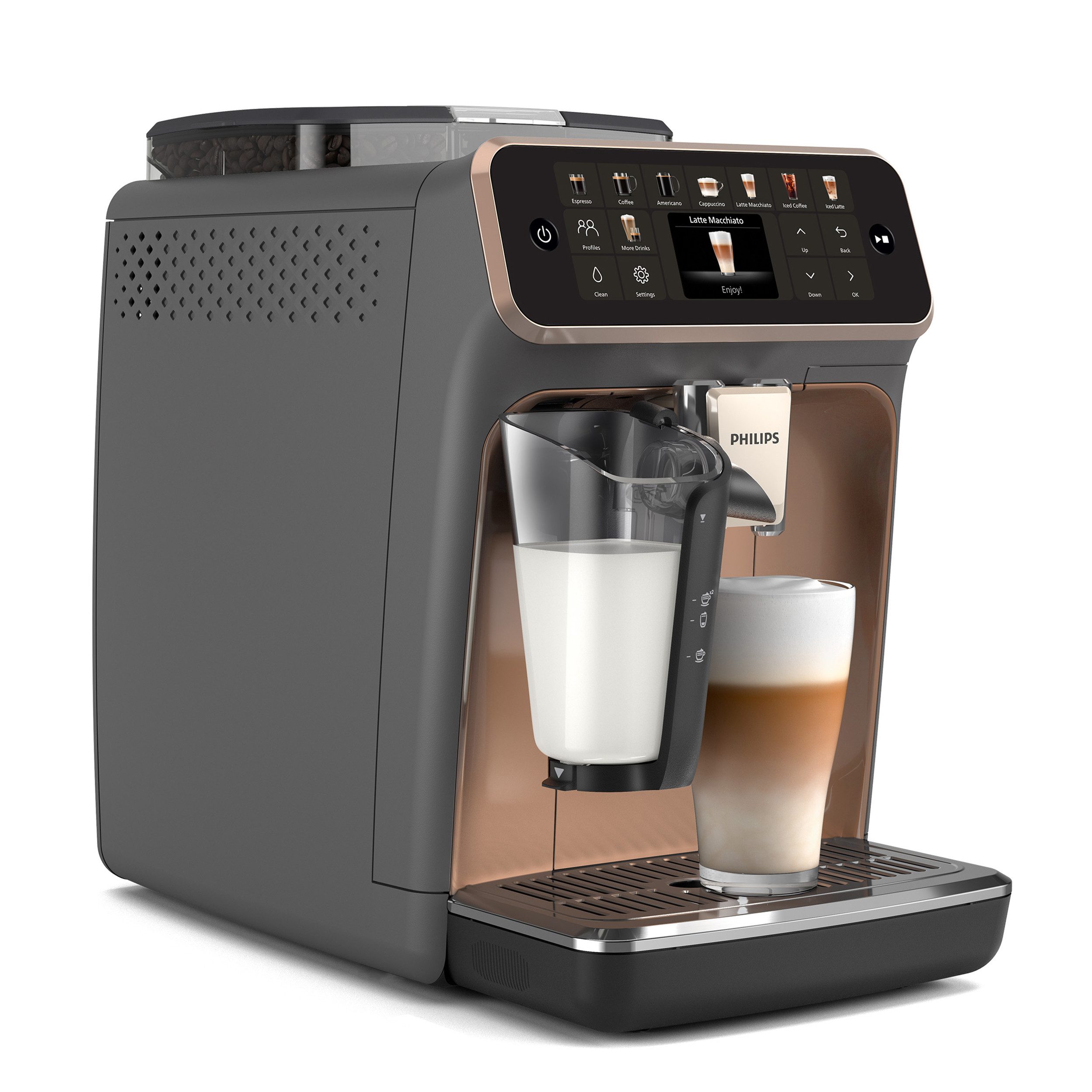 Kaffeevollautomat EP5544/80 5500 Series, 20 Kaffeespezialitäten (heiß oder eisgekühlt)