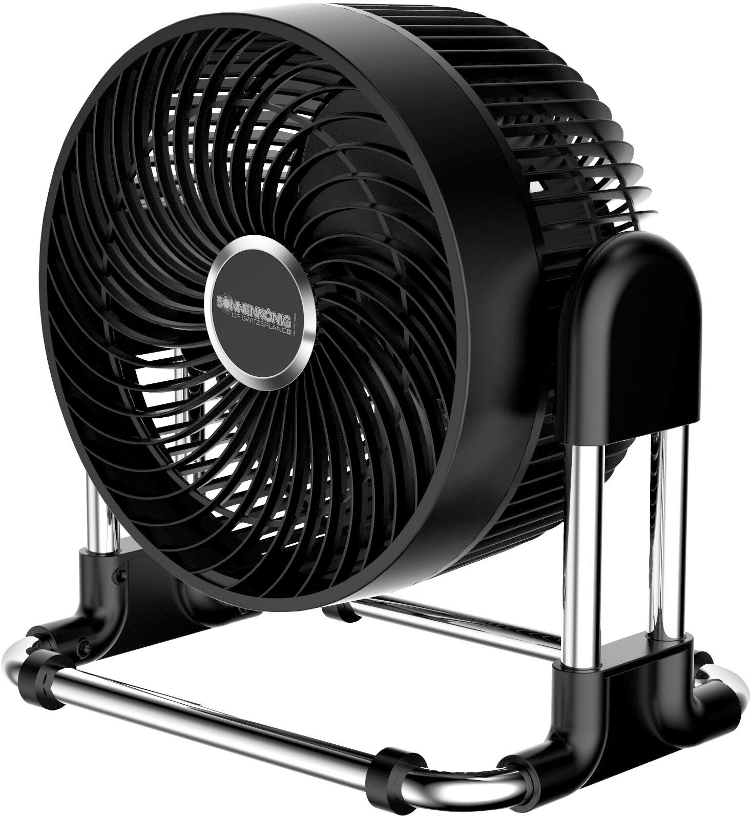 Tischventilator Vind schwarz, Leistung 45W, laufruhig, wendbaren Luftauslass