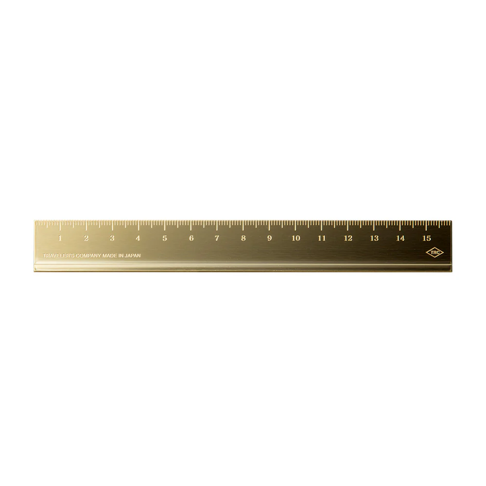 Traveler's Company Brass Ruler - 15cm