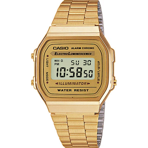 Casio vintage A168WG-9EF illuminator dorato