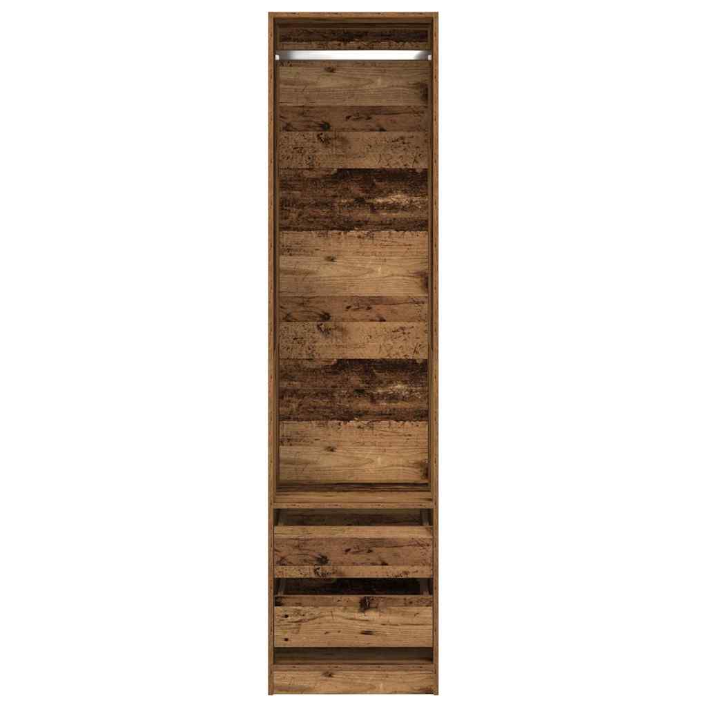 Armadio Legno Antico 50x50x200 cm in Legno Multistrato