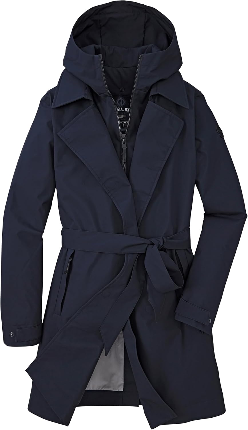 G.I.G.A. DX Damen Gs 82 Wmn Prk Funktionsparka/Mantel mit abknöpfbarer Kapuze und abzippbarem Gilet