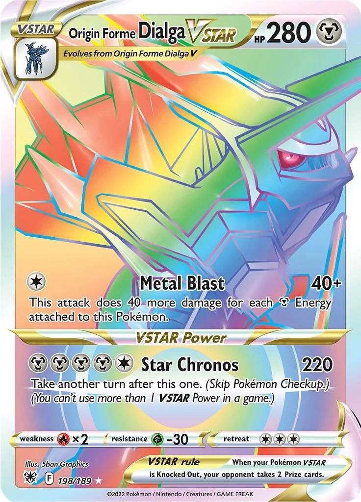 Origin Forme Dialga VSTAR - 198/189 (Secret) (198/189) (SWSH10: Astral Radiance)