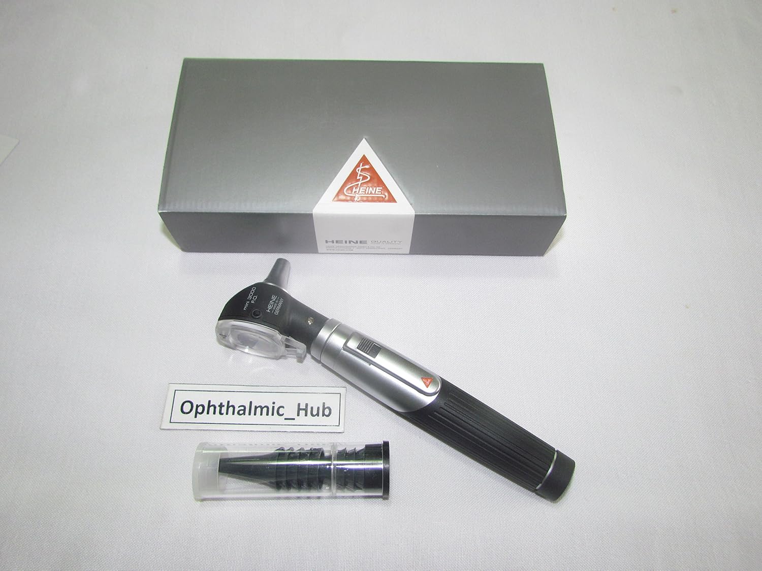 KSIPL Otoskope, Transparent, Otoskop mit Beleuchtung Glasfaserkabel Heine Mini 3000