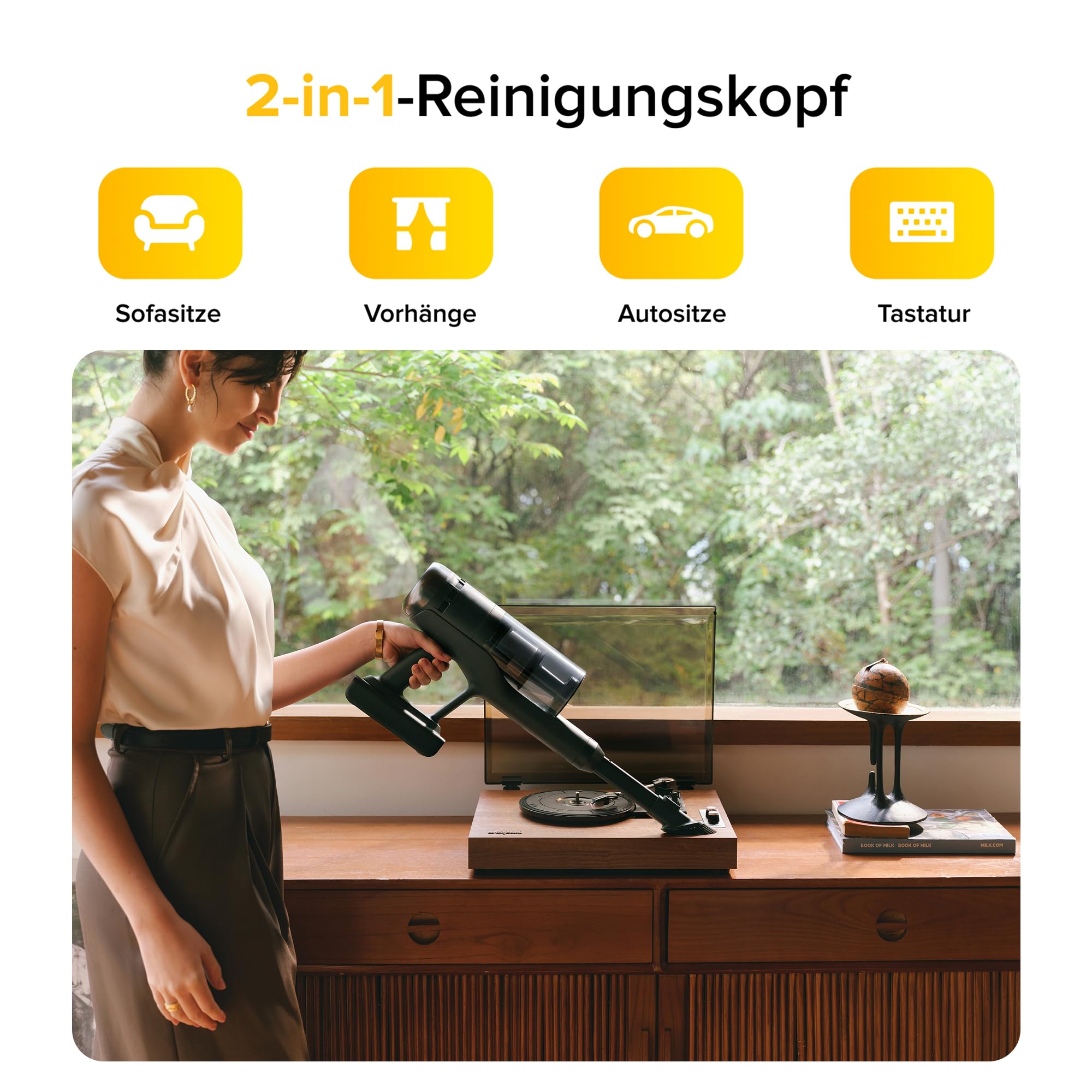 Akku-Staubsauger H60 Ultra mit 210 AW Saugleistung und bis zu 90 Minuten Laufzeit