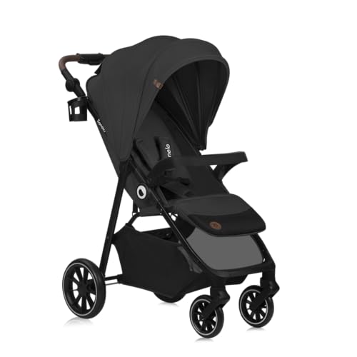 LIONELO EMMA ONE Passeggino Bambini fino a 22 kg da 6 mesi a 4 anni Ruote Piroettanti 360° Sospensione Completa Pieghevole con Una Sola Mano Schienale e Poggiapiedi Regolabili Tettuccio XXL UPF50  : Prima infanzia