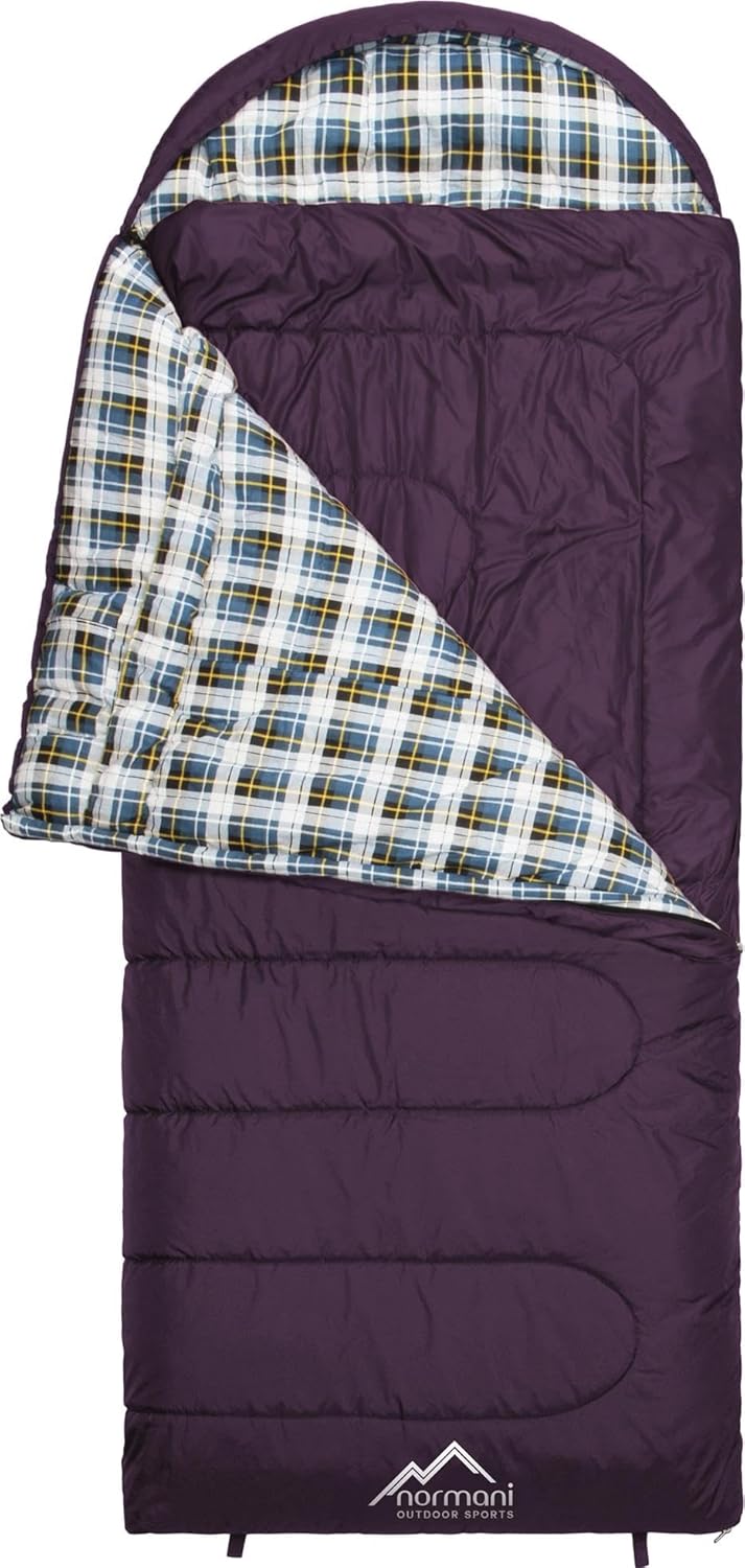 normani 4-in-1-Funktion Extrem Outdoor Schlafsack 'Antarctica' aus Nylon Rip-Stop mit 500 + 250 g/m² Hollow Fiber Füllung 220 x 90 cm