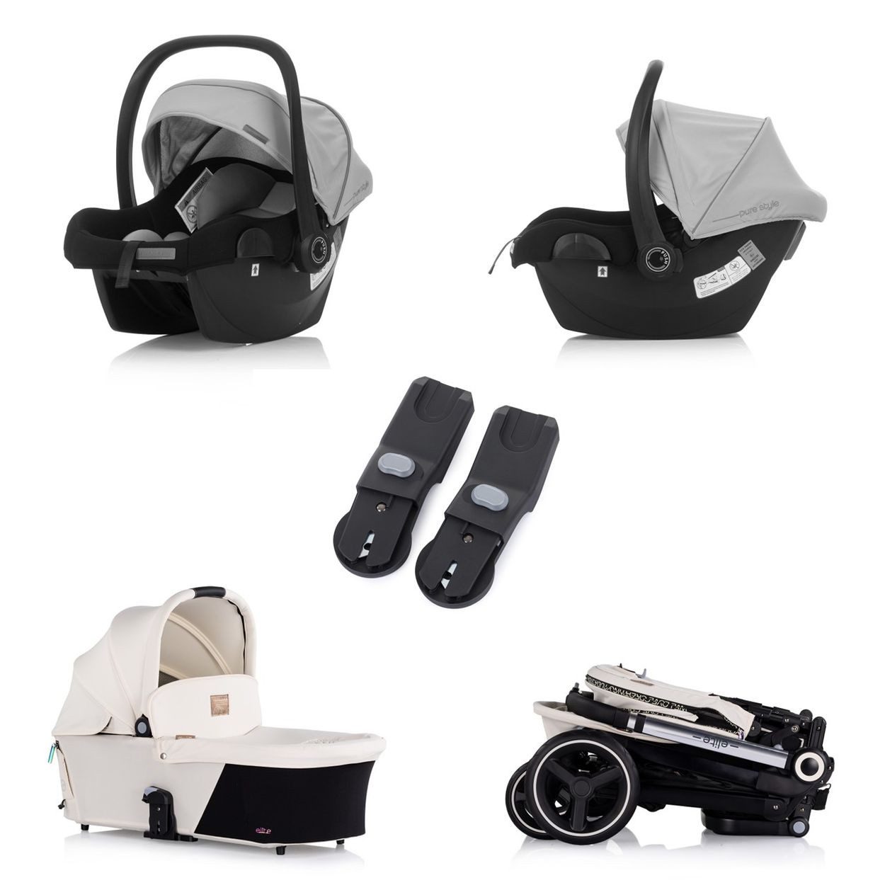Kombi-Kinderwagen Kinderwagen Elite 3 in 1