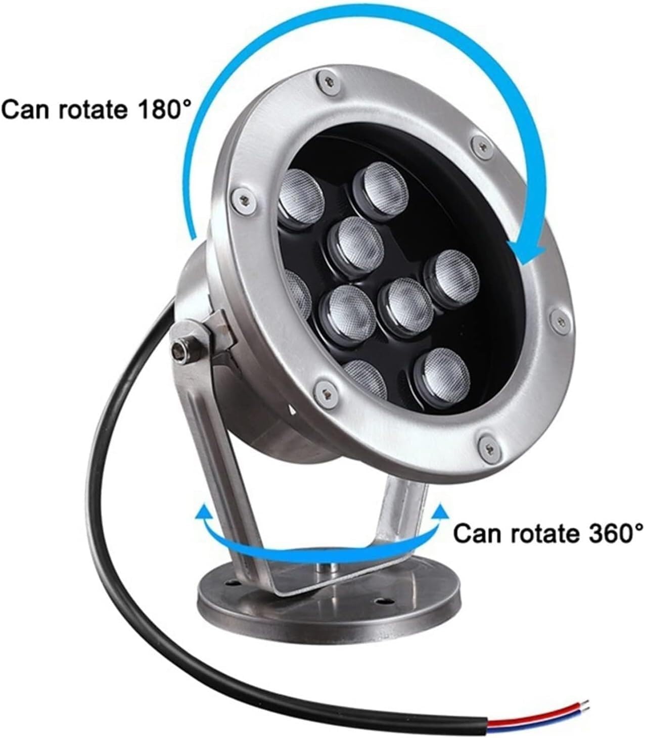 LED-Poollampe für den Außenbereich, Poolbeleuchtung, LED-Poolbeleuchtung, für Wege, Treppen und Gärten (36 W (12 V))