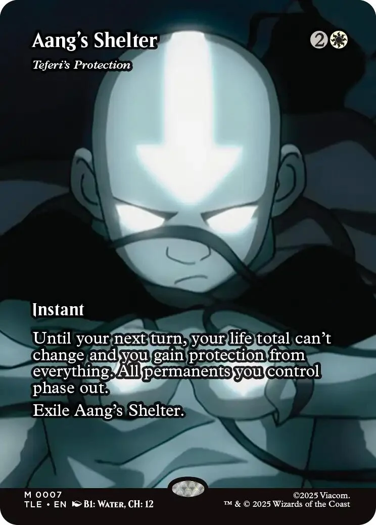Aang's Shelter - Teferi's Protection (Borderless) (7) (Avatar: The Last Airbender: Eternal-Legal)