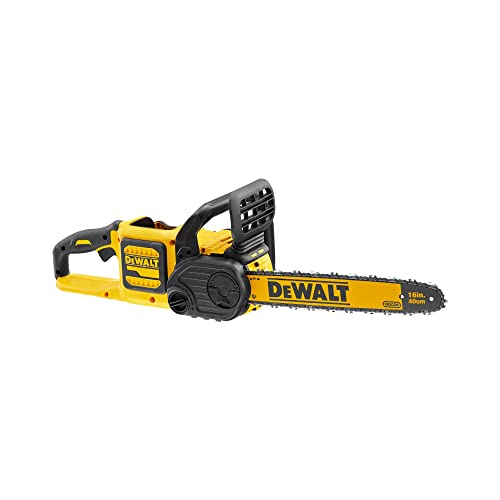 DeWalt Motosega a Batteria Litio Motore Brushless, Lunghezza Barra e capacità di taglio 40 cm, Velocità Regolabile, Doppia Impugnatura   54 V, DCM575N XJ, multicolore : Fai da te