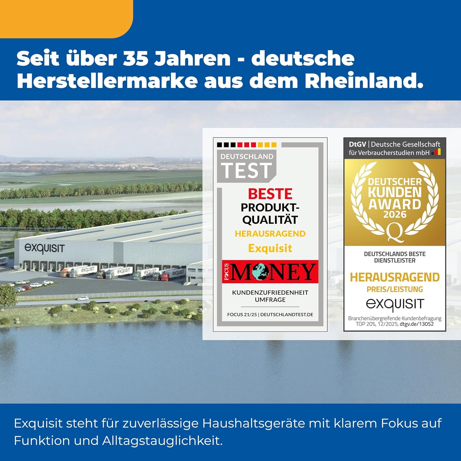 Exquisit Kühl-Gefrierkombination | 85 l Nutzinhalt, Energieklasse E, 40 dB(A) | kompakte Bauform, 4-Sterne-Gefrierfach, LED-Beleuchtung, elektronische Temperaturregelung | KGC590-30-E-040E schwarz