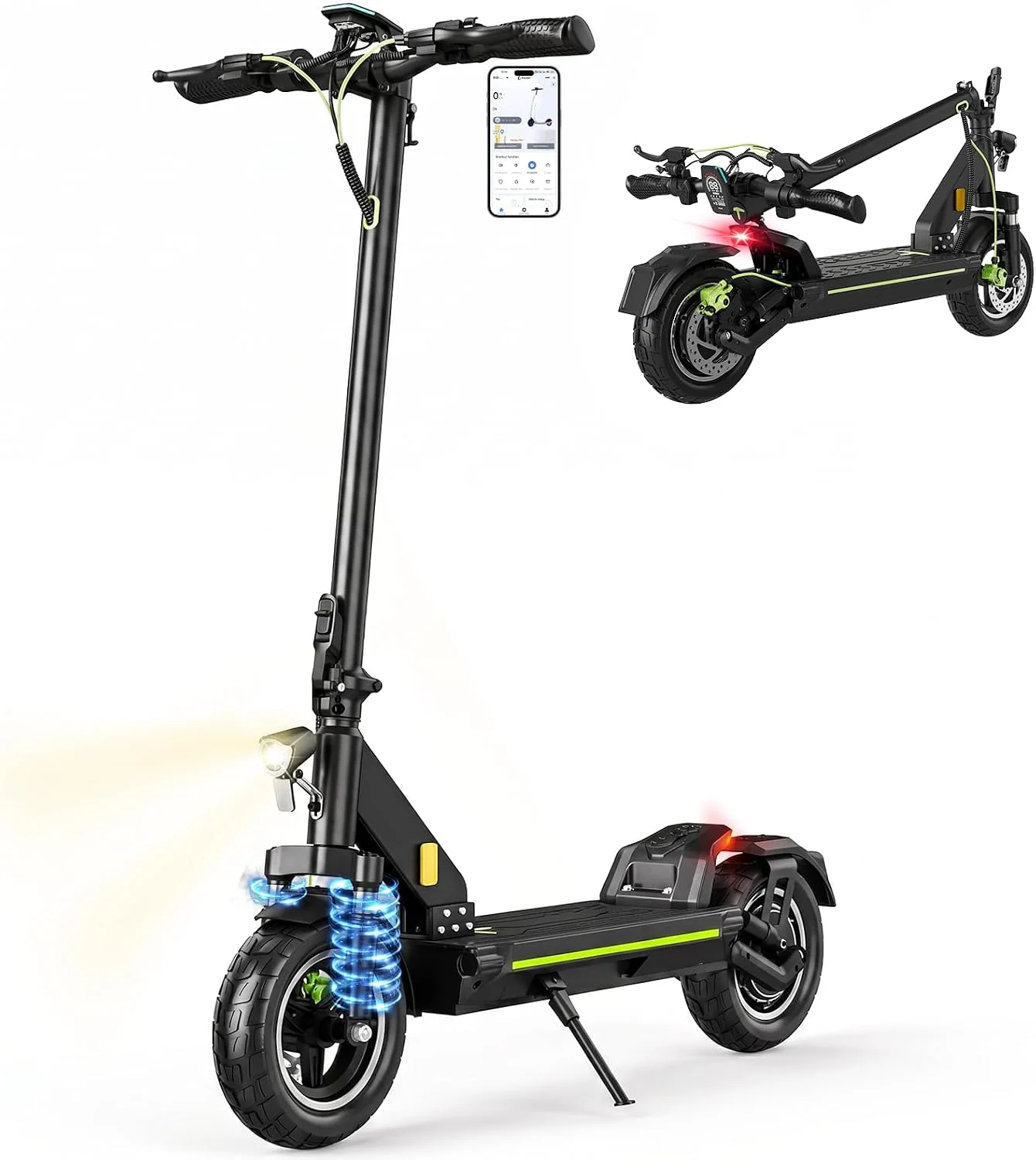 E Scooter mit Straßenzulassung D-Serie, 500W Motor, 55-100 km Reichweite