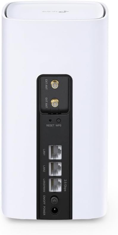 TP-Link Archer NX600 Router 5G Wi-Fi 6 AX3600Mbps Dual Band, Porta WAN/LAN 2.5G+2×Porte Gigabit LAN, Plug & Play, 4K-QAM, 8×5G/LTE, 2×Wi-Fi Antenne Interne, EasyMesh, HomeShield